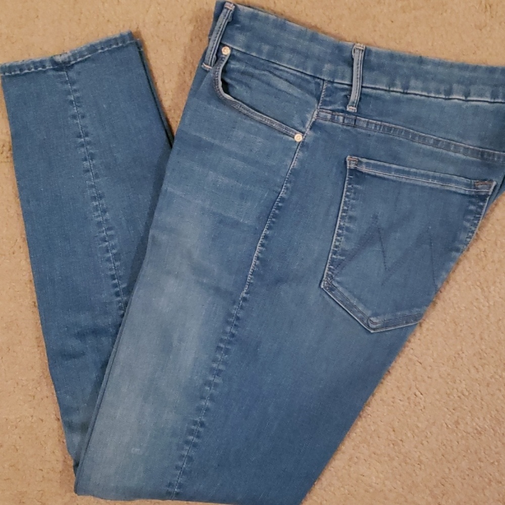 Mother High Waist Looker Crop Jeans